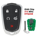 Cadillac CTS ATS XTS 5 Button Remote 2014-2019 For HYQ2AB
